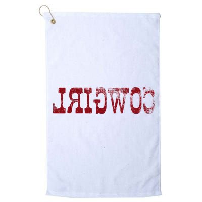 Reverse Cowgirl Rodeo Western Country Southern Gift Golf Towel