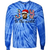 Rottweiler Christmas Rottie Xmas Party Rottweiler Cute Gift Tie-Dye Long Sleeve Shirt