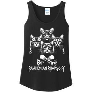 Retro Cat Rock Music Concert Band Funny Cat Ladies Essential Tank