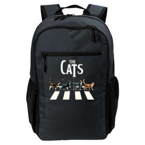 Retro Cat Rock And Roll Music Gift Funny Cat Daily Commute Backpack