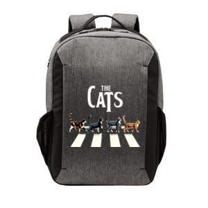 Retro Cat Rock And Roll Music Gift Funny Cat Vector Backpack