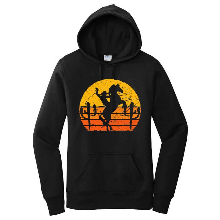 Retro Cowboy Women's Pullover Hoodie