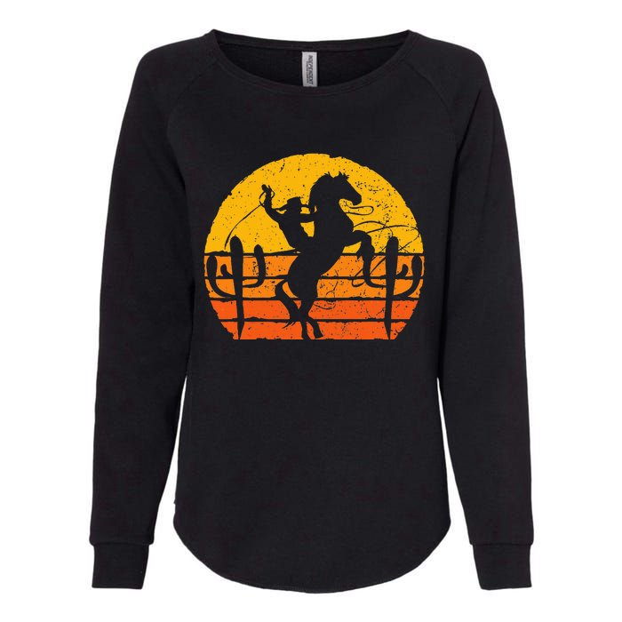 Retro Cowboy Womens California Wash Sweatshirt