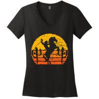 Retro Cowboy Women's V-Neck T-Shirt