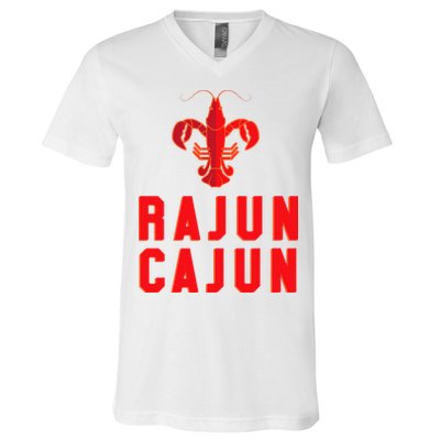 Rajun Cajun Red Hot Crawfish Boil Party Festival V-Neck T-Shirt