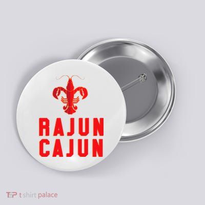 Rajun Cajun Red Hot Crawfish Boil Party Festival Button