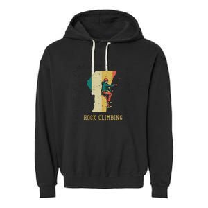 Rock Climbing Garment-Dyed Fleece Hoodie