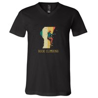 Rock Climbing V-Neck T-Shirt