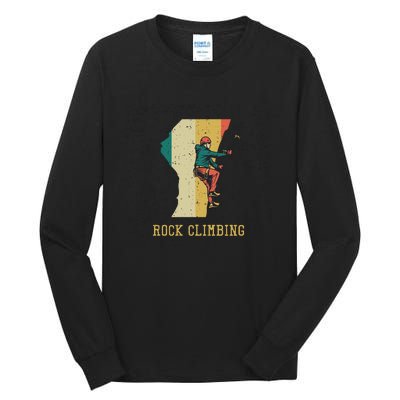 Rock Climbing Tall Long Sleeve T-Shirt