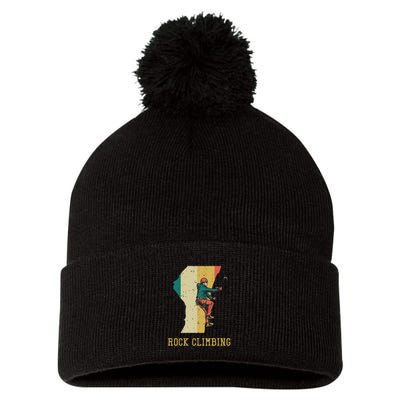 Rock Climbing Pom Pom 12in Knit Beanie