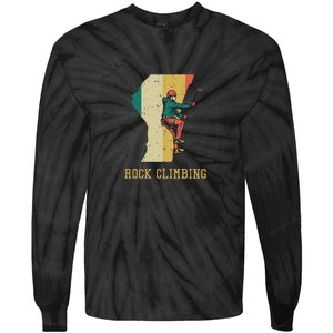 Rock Climbing Tie-Dye Long Sleeve Shirt