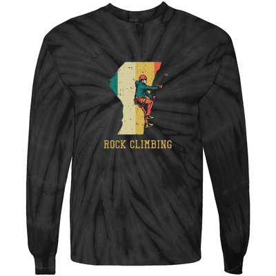 Rock Climbing Tie-Dye Long Sleeve Shirt