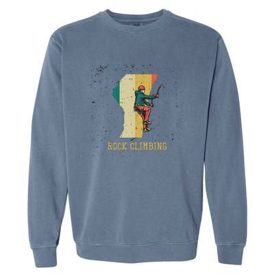 Rock Climbing Garment-Dyed Sweatshirt