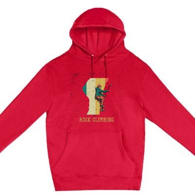 Rock Climbing Premium Pullover Hoodie