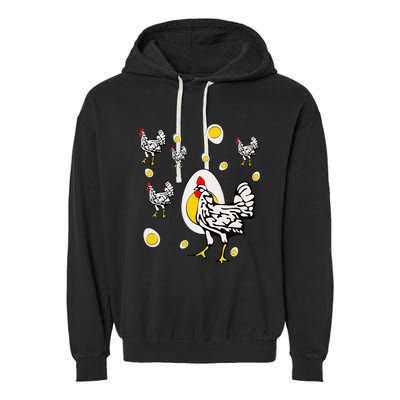 Roseanne Chicken Retro Chickens Garment-Dyed Fleece Hoodie