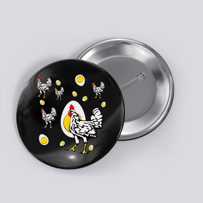 Roseanne Chicken Retro Chickens Button