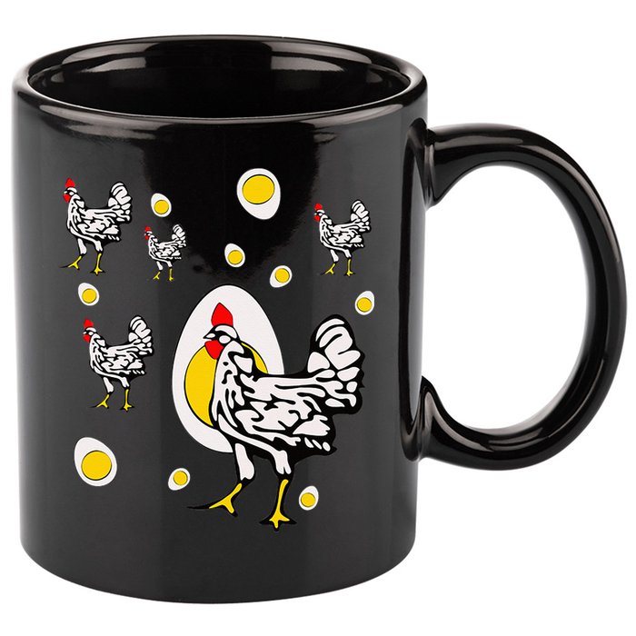 Roseanne Chicken Retro Chickens 11oz C Handle Ceramic Mug