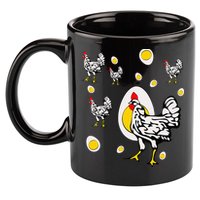 Roseanne Chicken Retro Chickens 11oz C Handle Ceramic Mug