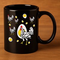 Roseanne Chicken Retro Chickens 11oz C Handle Ceramic Mug