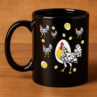 Roseanne Chicken Retro Chickens 11oz C Handle Ceramic Mug