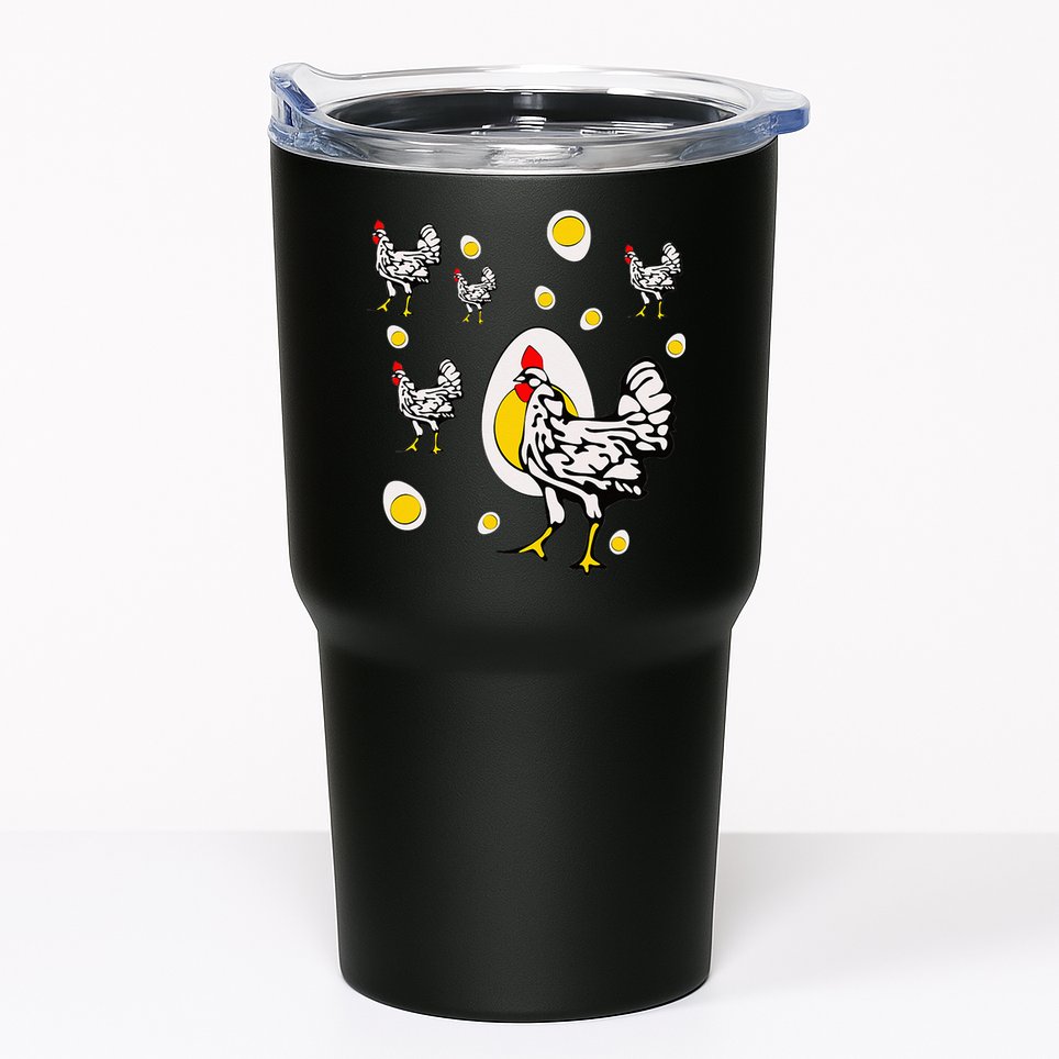 Roseanne Chicken Retro Chickens Tumbler