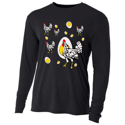 Roseanne Chicken Retro Chickens Cooling Performance Long Sleeve Crew