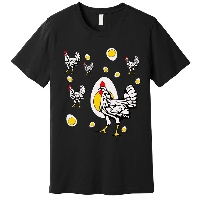 Roseanne Chicken Retro Chickens Premium T-Shirt