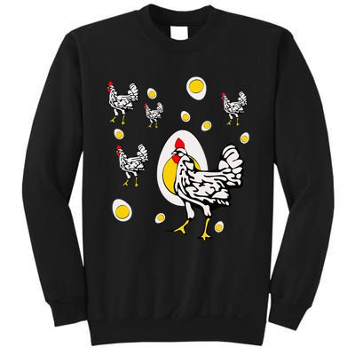 Roseanne Chicken Retro Chickens Tall Sweatshirt