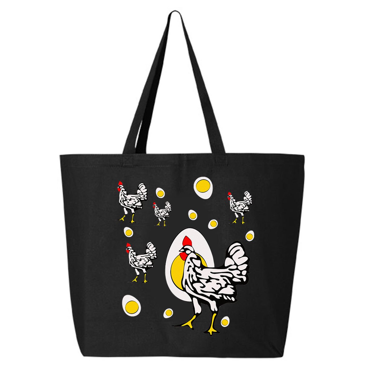 Roseanne Chicken Retro Chickens 25L Jumbo Tote