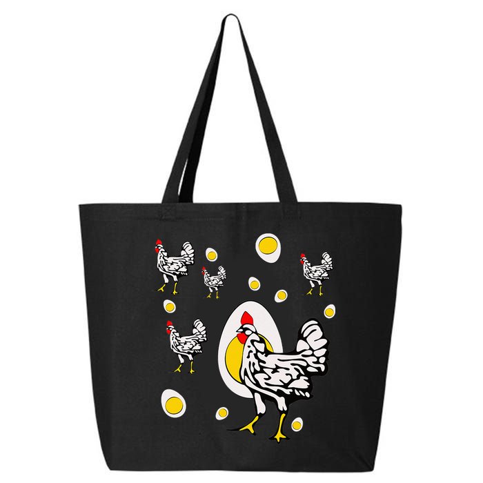 Roseanne Chicken Retro Chickens 25L Jumbo Tote