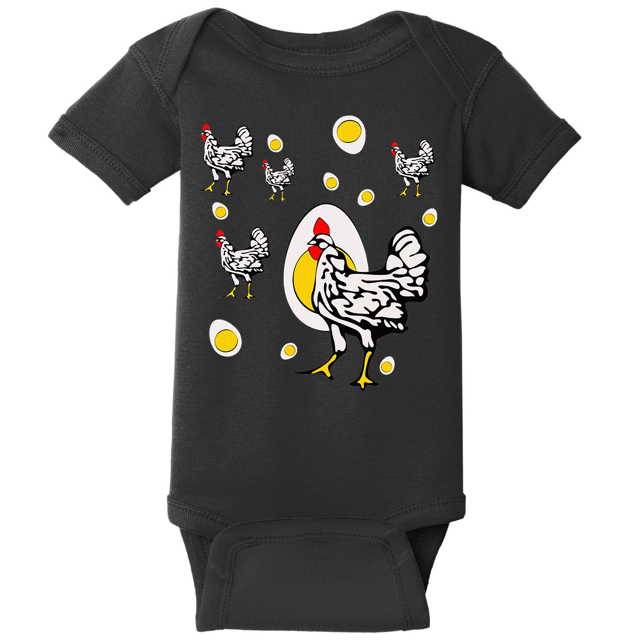 Roseanne Chicken Retro Chickens Baby Bodysuit