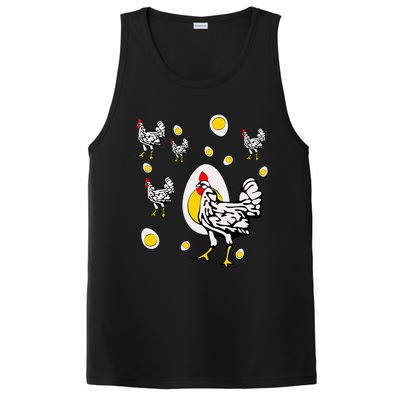 Roseanne Chicken Retro Chickens PosiCharge Competitor Tank