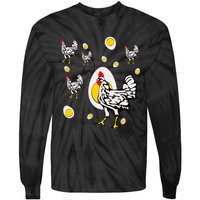 Roseanne Chicken Retro Chickens Tie-Dye Long Sleeve Shirt