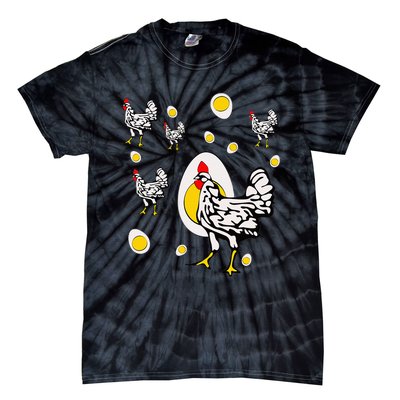 Roseanne Chicken Retro Chickens Tie-Dye T-Shirt