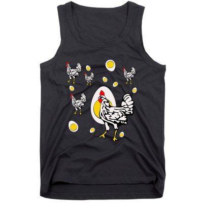 Roseanne Chicken Retro Chickens Tank Top