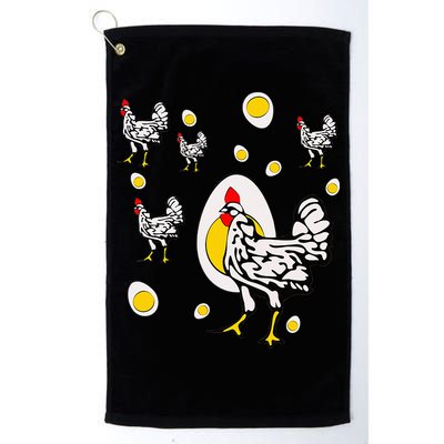 Roseanne Chicken Retro Chickens Golf Towel