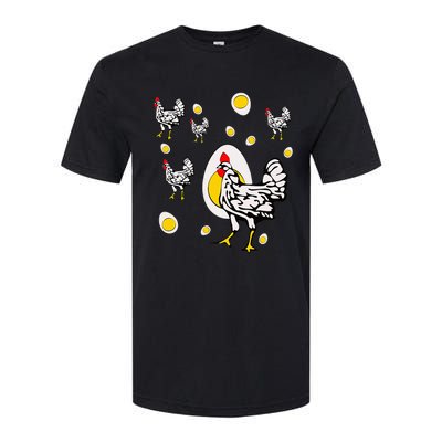 Roseanne Chicken Retro Chickens Softstyle CVC T-Shirt