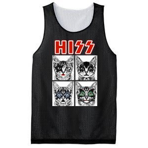 Retro Cat Rock Music Concert Band Funny Cat Mesh Reversible Basketball Jersey Tank