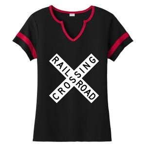 Railroad Crossing Ladies Halftime Notch Neck Tee