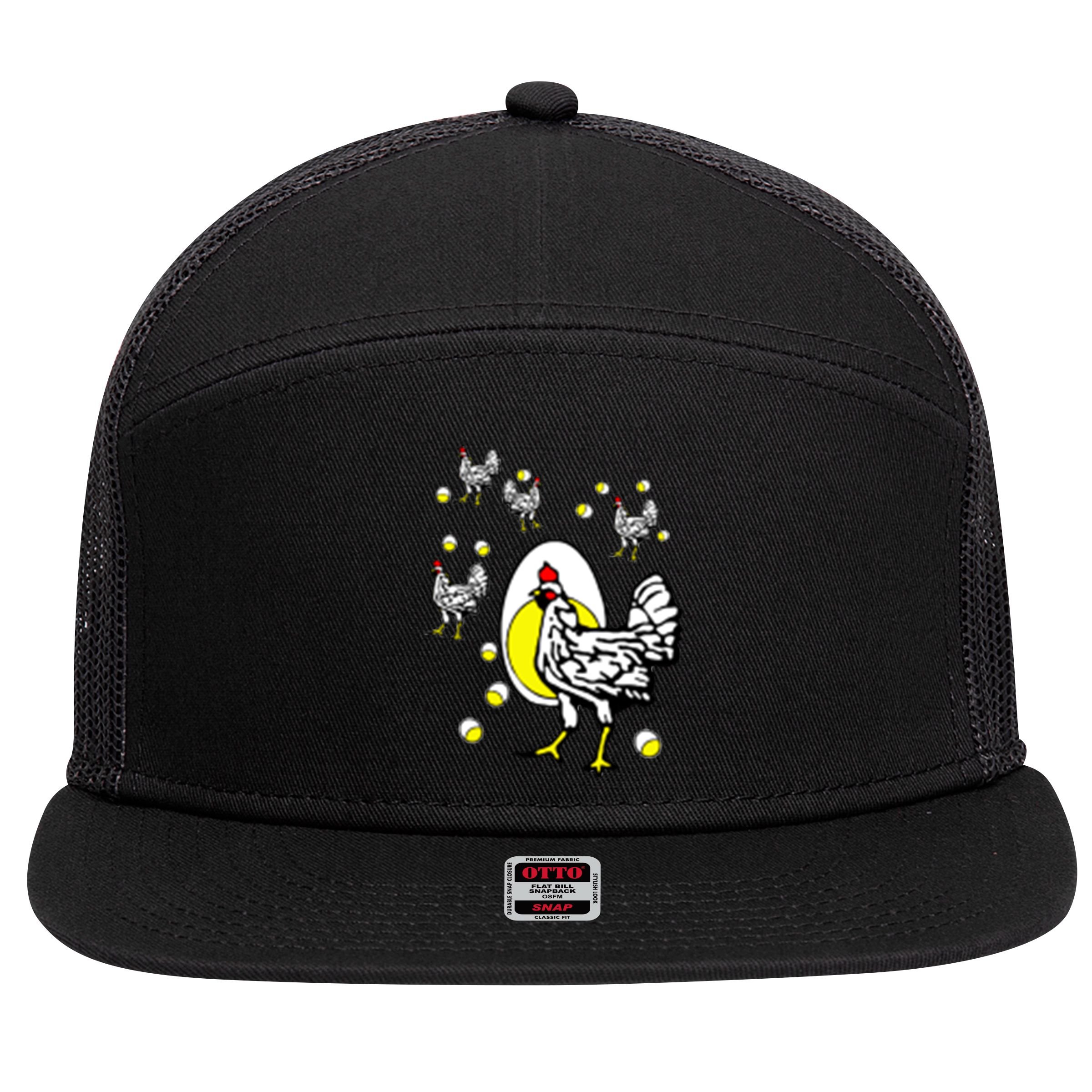 Roseanne Chicken 7 Panel Mesh Trucker Snapback Hat