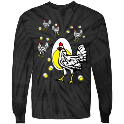 Roseanne Chicken Tie-Dye Long Sleeve Shirt