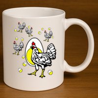 Roseanne Chicken 11oz C Handle Ceramic Mug