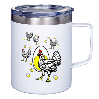 Roseanne Chicken 12oz Stainless Steel Coffee Mug