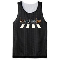 Retro Cat Rock And Roll Music Gift Funny Cat Mesh Reversible Basketball Jersey Tank