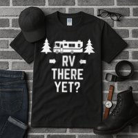 retro Camping RV There Yet Class A Motorhome Tall T-Shirt
