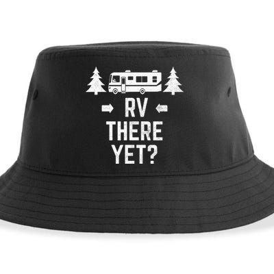 retro Camping RV There Yet Class A Motorhome Sustainable Bucket Hat