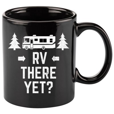 retro Camping RV There Yet Class A Motorhome 11oz C Handle Ceramic Mug