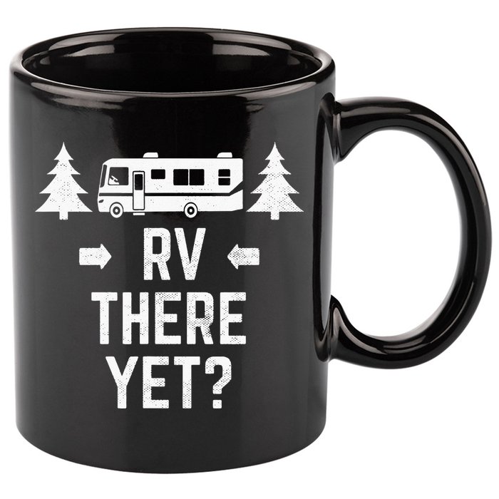 retro Camping RV There Yet Class A Motorhome 11oz C Handle Ceramic Mug