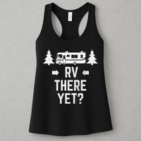 retro Camping RV There Yet Class A Motorhome Womens Tank Top