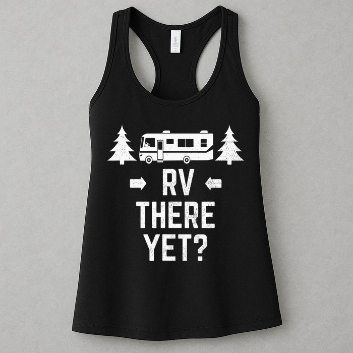 retro Camping RV There Yet Class A Motorhome Womens Tank Top
